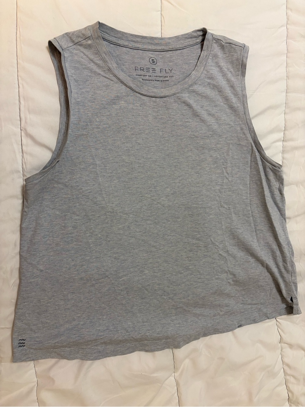 Free fly Women’s Light Gray Sleeveless Tank Top